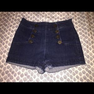 Express high waisted sailor shorts 00